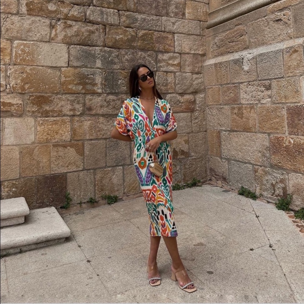 ZARA PRINTED TUNIC DRESS